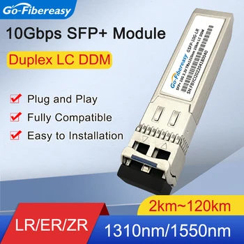 SFP 10Gb Optiline Moodul ühemoodilisi 2km~100km LC Duplex SFP+ Saatja 10GBASE-LR/ER/ZR 1310nm/1550nm Jaoks 10Gigabit Ethernet