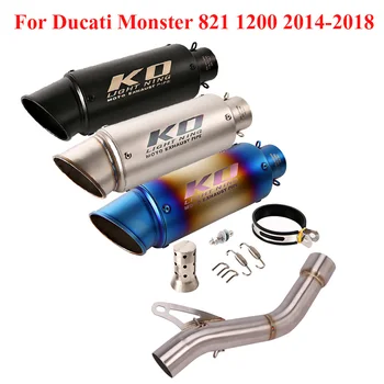 Eest Ducati Monster 821 1200 2014-2018 Heitgaaside Summuti Põgeneda Lähis Ühendada Link Toru Heitgaasisüsteemi