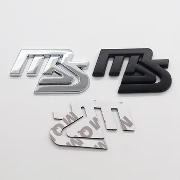 1tk 3D MS Fender Saba metall Auto logo küljel embleem Loominguline teenetemärgi tagumine kaitseraud pagasiruumi embleemi kleebis stiil Tarvikud MZD