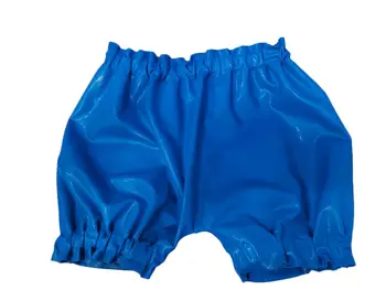Lateks Püksid Gummi lühikesed Püksid Mereväe Blau Kaotada kurze Voolik Schwimmen Unterwäsche 0.4 mm