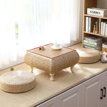 Jaapani-stiilis Tatami Tee Tabel Ujuva Akna Laua Väike Tee Tabel Põrandal ja Lühike Tee Kang Tee Tabel