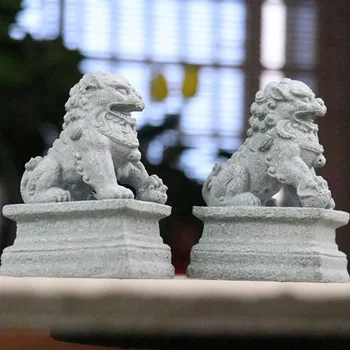 Kuju Foo Shui Feng Figuriin Kääbus Kivi Lõvi Skulptuuri Teenetemärgi Eestkostja Hiina Heaolu Decor Paari Fu Mini Kujukeste