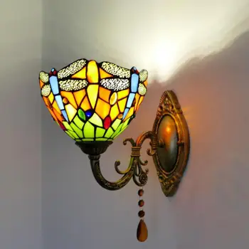 Hotelli Tiffany Crystal wall lamp led võistluskalendri elutuba Vahekäiguga Magamistuba Öö vintage Seina Lamp Vannituba LED Peegel hele