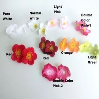 Tasuta Kohaletoimetamine 500PCs/ Palju Kõrge Kvaliteet on Valmistatud 40*25 mm silk flower, Cherry blossom Lill Pea sobib 3MM LED 9 Värvid