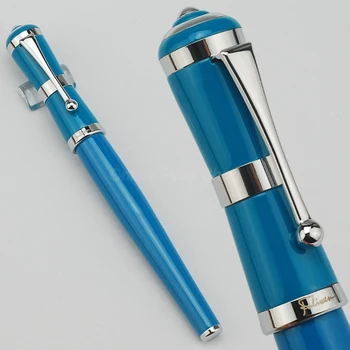 Fuliwen 2051 Metallist Elegantne Stiil Sinine Roller Ball Pastapliiats Hõbe Sisekujundus Korduvtäidetavaid Tindi Pen Kirjutamine Pliiatsi Kirjalikult Kingitus Pen