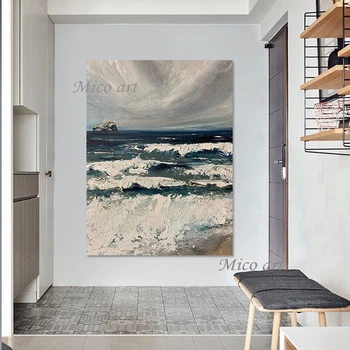 Maastiku Palett Nuga Lõuend Kunsti Õlimaal Seascape Abstraktse Kunsti Raamimata Seina Pildid Elutuba Teenetemärgi