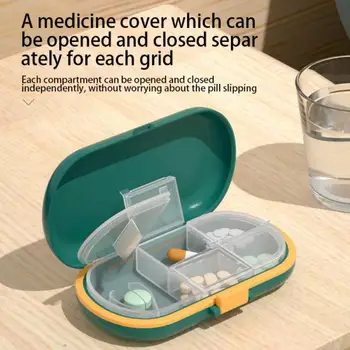 Kaasaskantav Reisi Pill box Plastist Ladustamise Mahuti Moistureproof Pill Lõikur Korraldaja Suure Mahutavusega Pillboxes