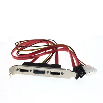 PC DIY SATA et ESATA ja 4Pin IDE Molex Toide PCI Slot Bracket Kaabel-laeni Profiili Väline kõvaketas