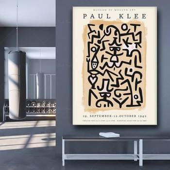 Paul Plakat, Paul, Art Print, Kaasaegse Kunsti Muuseum, Kaasaegse Minimalistliku, Klee Seina Art -, Seina-Galerii, Exhibitio