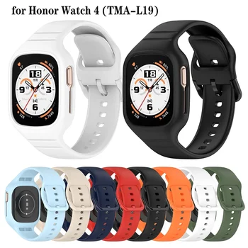 Pehmest Silikoonist Rihm Jaoks Huawei Honor Vaata 4 Smartwatch Sport Käepaela Asendamine Käevõru Au Watch4 Tarvikud correa