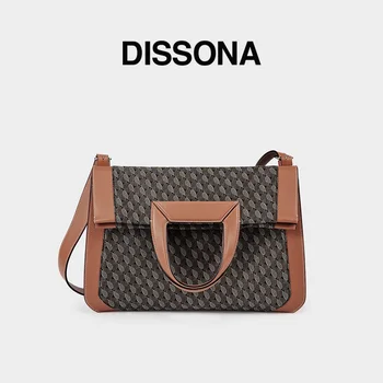 Dissona kokkuklapitavad kott, moodne ja vintage kott, suure mahutavusega ühe õla crossbody kott, neutraalne käekott, naiste kott