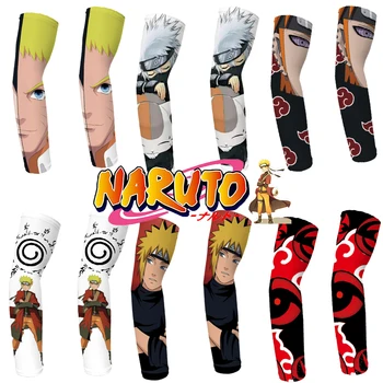 Naruto Sasuke Anime Kindad Cosplay Ninja Oversleeve Mees Naiste Mood Päikesekaitse Hoida Soojas Mansett Fingerless Käe Päikesekaitse Uus
