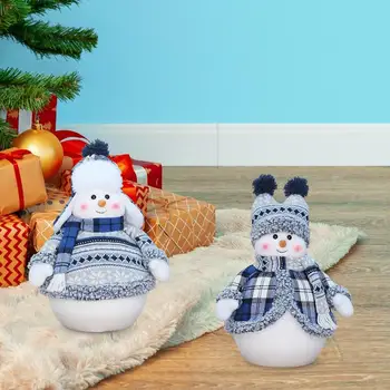 Christmas Snowman Kaunistused Kootud Nukud Tabel Lumememm Figuriin Puhkus Pool Tarnete Jõulud Decor Sisekujunduses