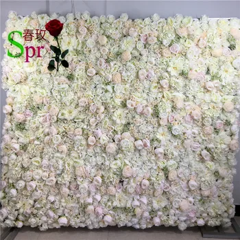 SPR Tasuta Shipping-3D kõrge kvaliteedi Kunstlik pulm roosa lill seina taustale paigutus parim pulm teenetemärgi kunagi