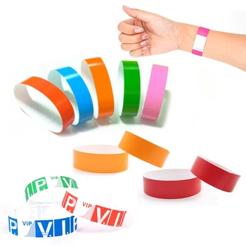 100tk Poole Paber-Käevõru Sünteetiline Paber Plastik Wristbands Kleepuv Käepaela Prindi Muster Paberil Kaardi Poolele Wristbands