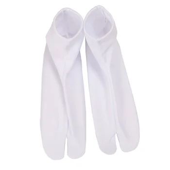 1 Paar Elastsed Sukad Sukad Jaapani Stiilis Flops Sokid (Valge)