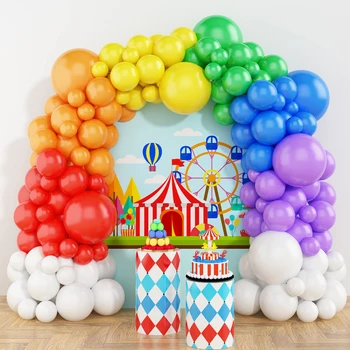 112Pcs Erinevad Suurused Mitmevärviline Vikerkaar Latex Balloon Vanik Arch Kit for Kids Sünnipäeva Baby Shower Isikule Teenetemärgi