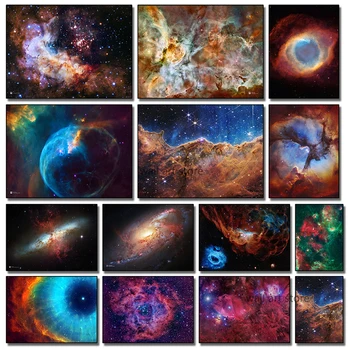 Galaxy Kosmilise Udu Plakat Tõusis Udu Orioni Udukogu Plakat, Lõuend Print Maali Kodu Kaunistamiseks Paingting