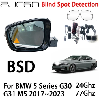 ZJCGO Auto BSD Radar Hoiatussüsteem (Blind Spot Detection Ohutuse Sõidu Märguanne BMW 5 Seeria G30 G31 M5 2017~2023
