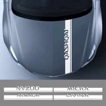 Näiteks Nissan Qashqai Micra 370Z Elgrand Peksab Livina NV200 Pathfinder Serena Armada 350Z Vastupidi Titan Navara Autode Kapuuts Katab Kleebise