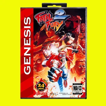 Fatal Fury 2 MD Mängu Kaart 16 Bit USA Katte jaoks Sega Megadrive Genesis Video Mängu Konsool Kassett