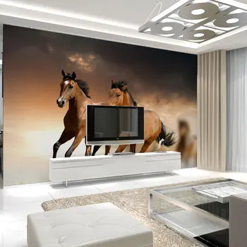 beibehang hobuste võidusõidu seina murals jaoks taustapildi elutuba foto wall decor seinamaaling de papel parede 3d seina paber papel põrandakate
